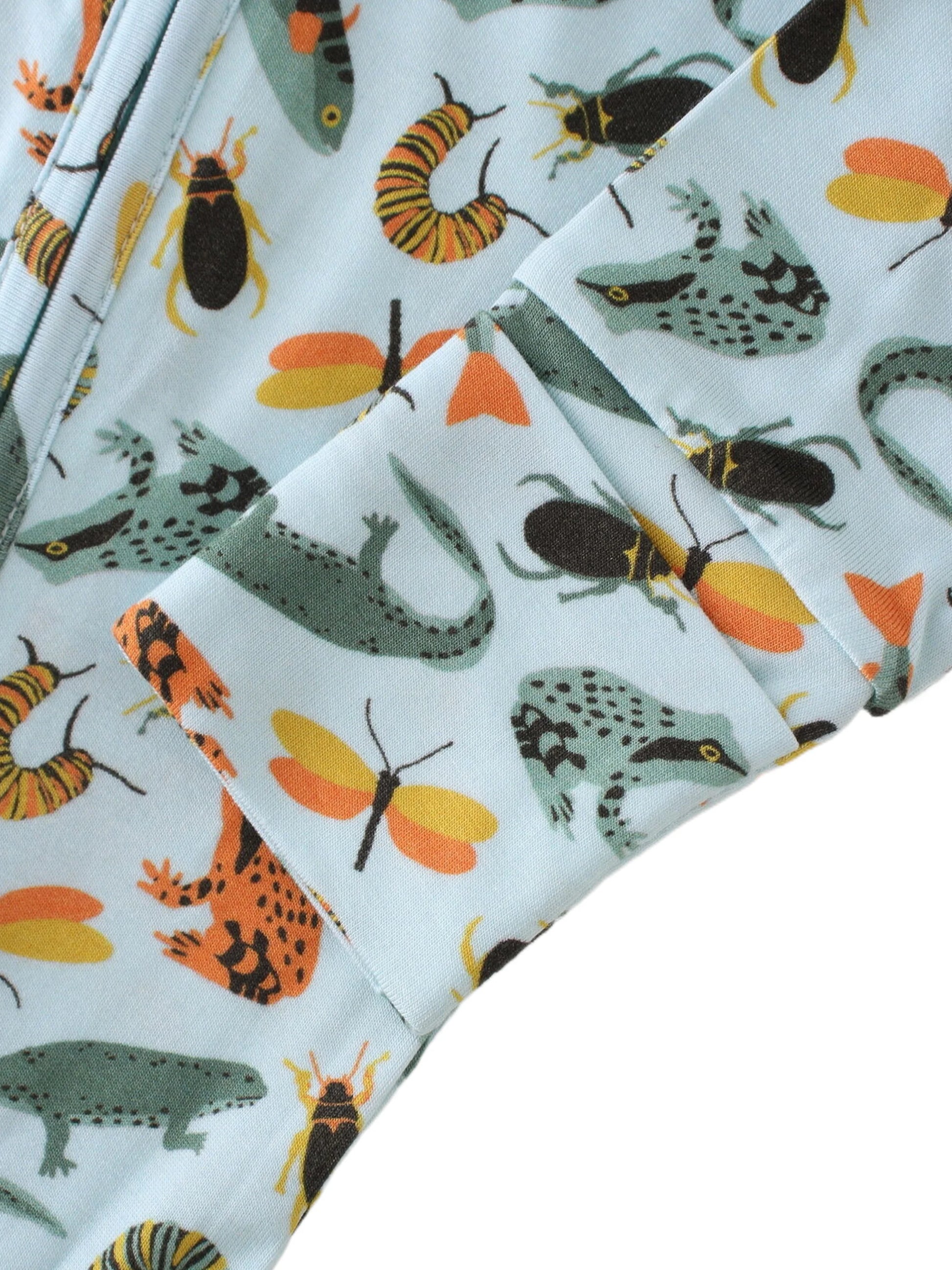 POSHTOT Crocodile print bamboo fiber baby long sleeve.  Baby pajamas two-way zipper 0-2 years romper. - The Kings Lots