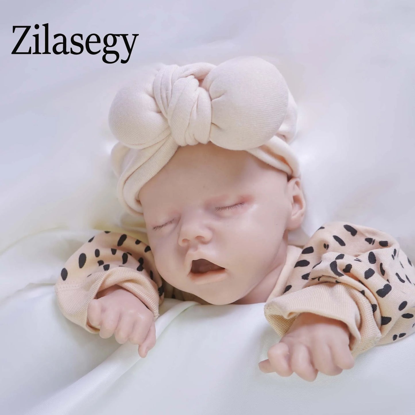 Zilasegy 17inch 2.6kg Full Body Silicone Reborn Baby Doll Realistic Girl Dolls Unpainted DIY Blank Baby Realistic Girl Baby Toy - The Kings Lots