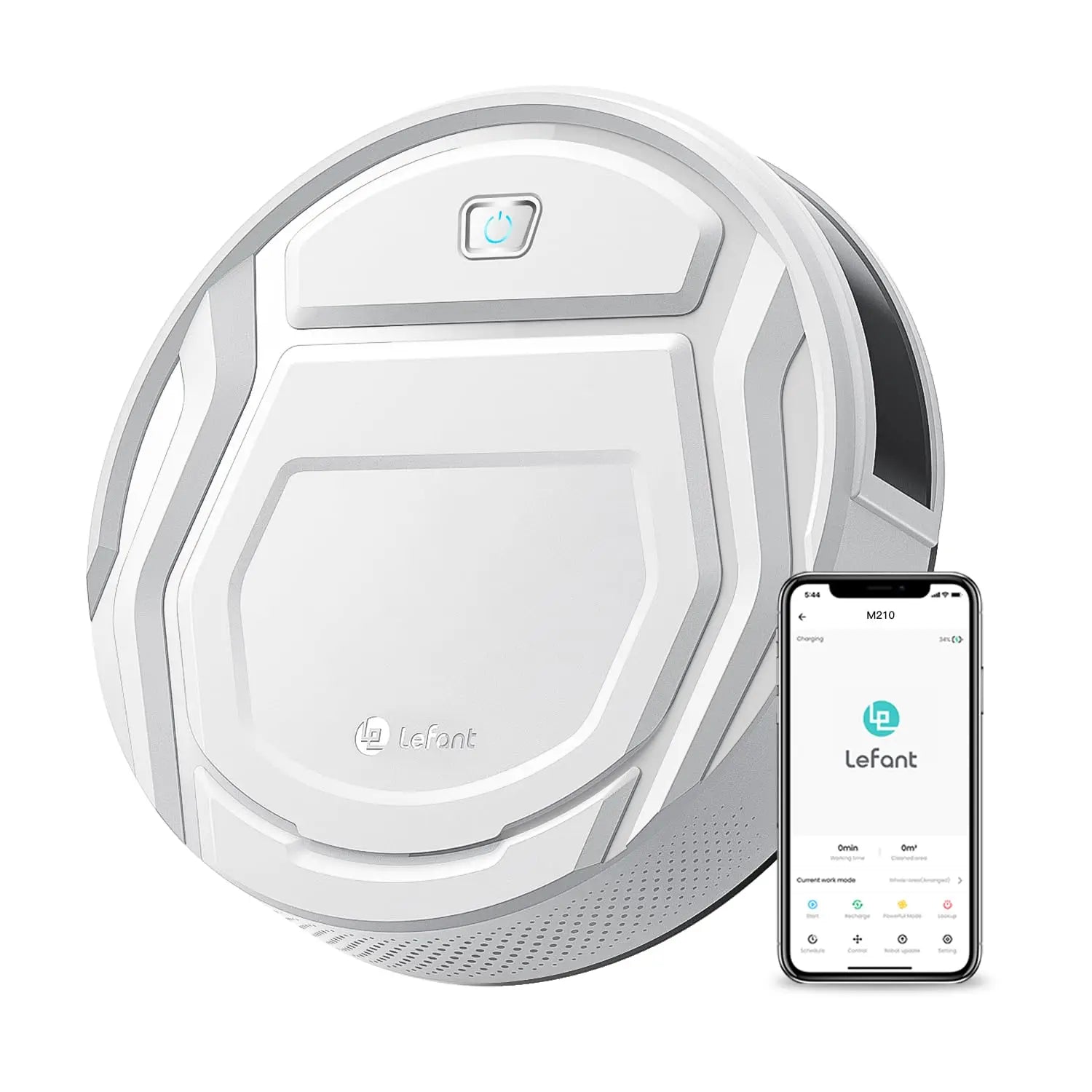 Lefant M210 Robot Vacuum Cleaner, 2000Pa Suction, 120 Mins - The Kings Lots