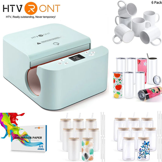 HTVRONT Automatic Mug Heat Press Machine DIY Sublimation - The Kings Lots