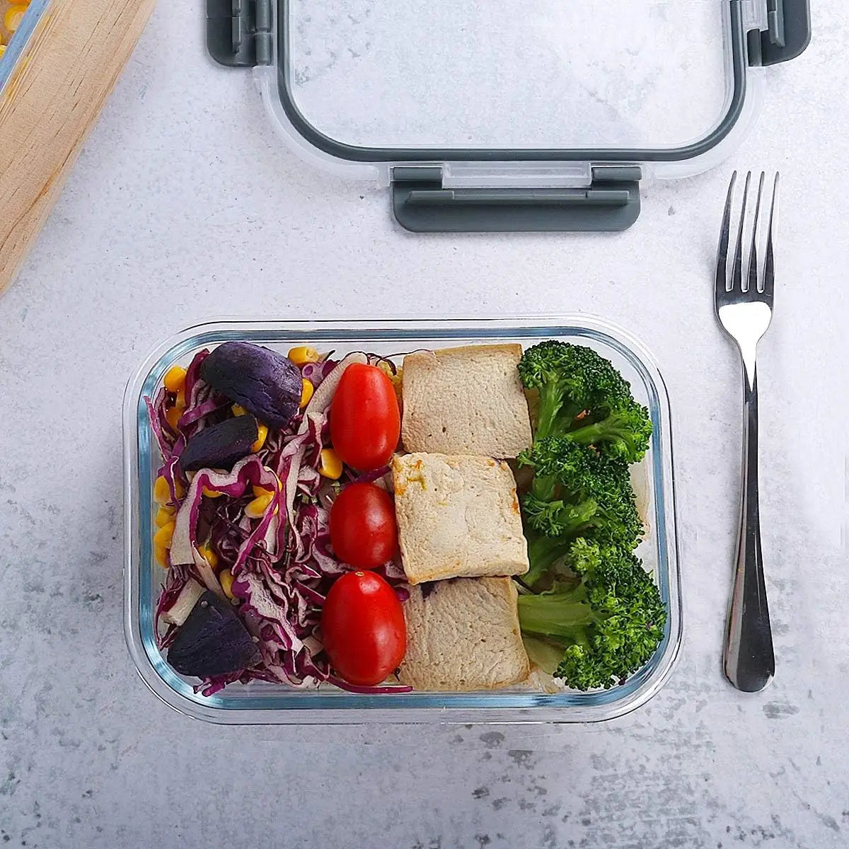 10-Pack Glass Meal Prep Containers W/ Lids For Food Storage