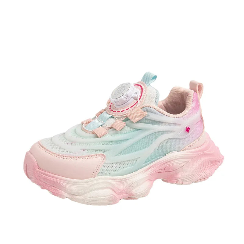 Fashion Kids Skate Shoes Spring Autumn Leather Sneakers - The Kings Lots