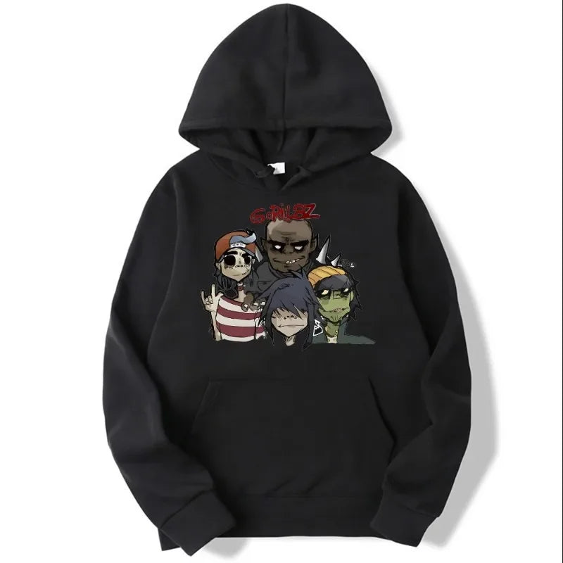 New York Print Hoodies Men Women Spring Autumn Loose Fleece Sweatshirts Harajuku Hooded Tops Sport Clothing - The Kings Lots