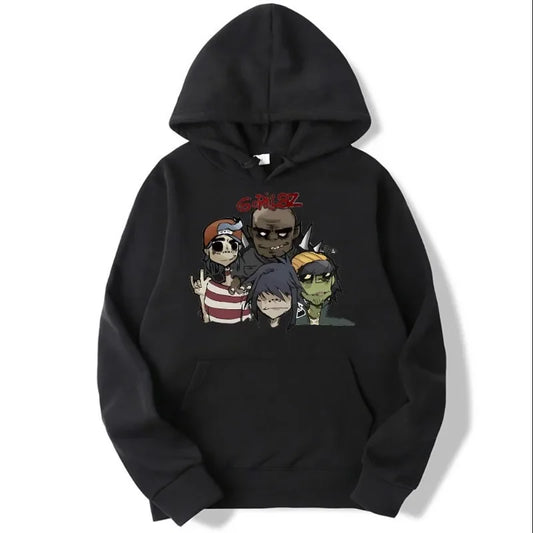 New York Print Hoodies Men Women Spring Autumn Loose Fleece Sweatshirts Harajuku Hooded Tops Sport Clothing - The Kings Lots