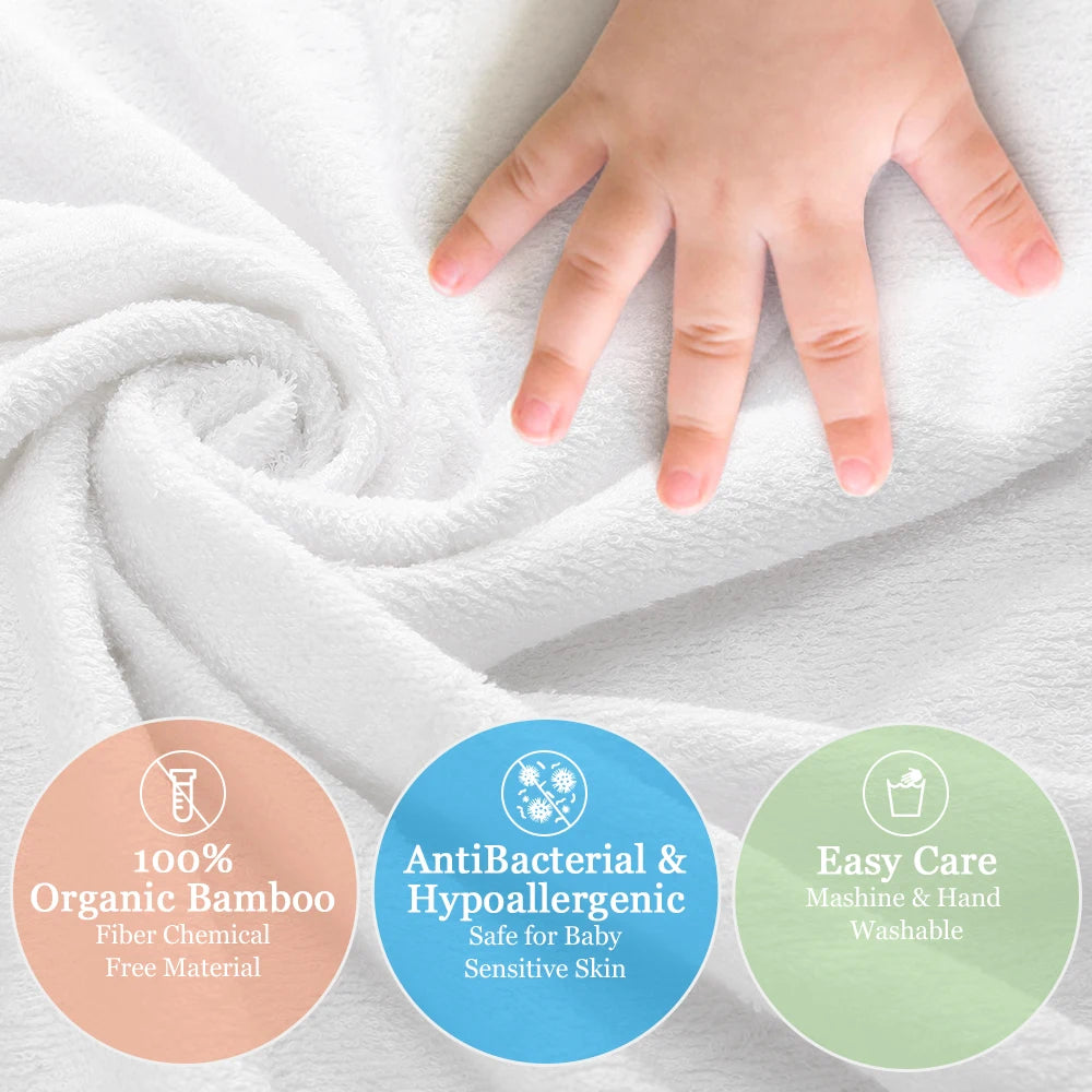 Kisdream Baby Hooded Towel Organic Bamboo Fiber Towel - The Kings Lots