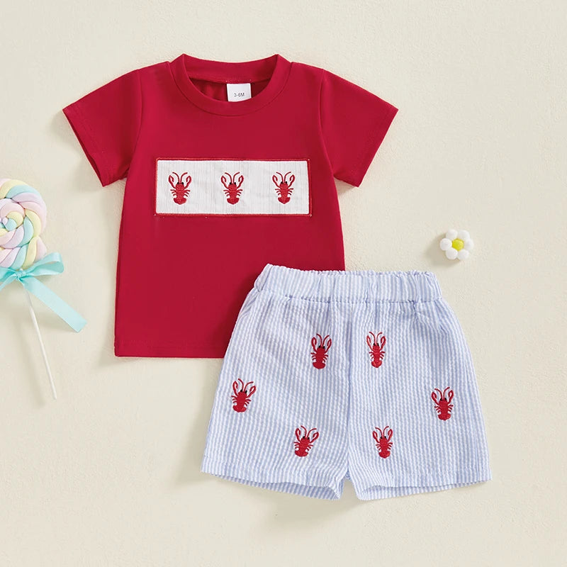 Baby Girl Spring Outfits Floral Print Ruffle Sleeve Top Set - The Kings Lots