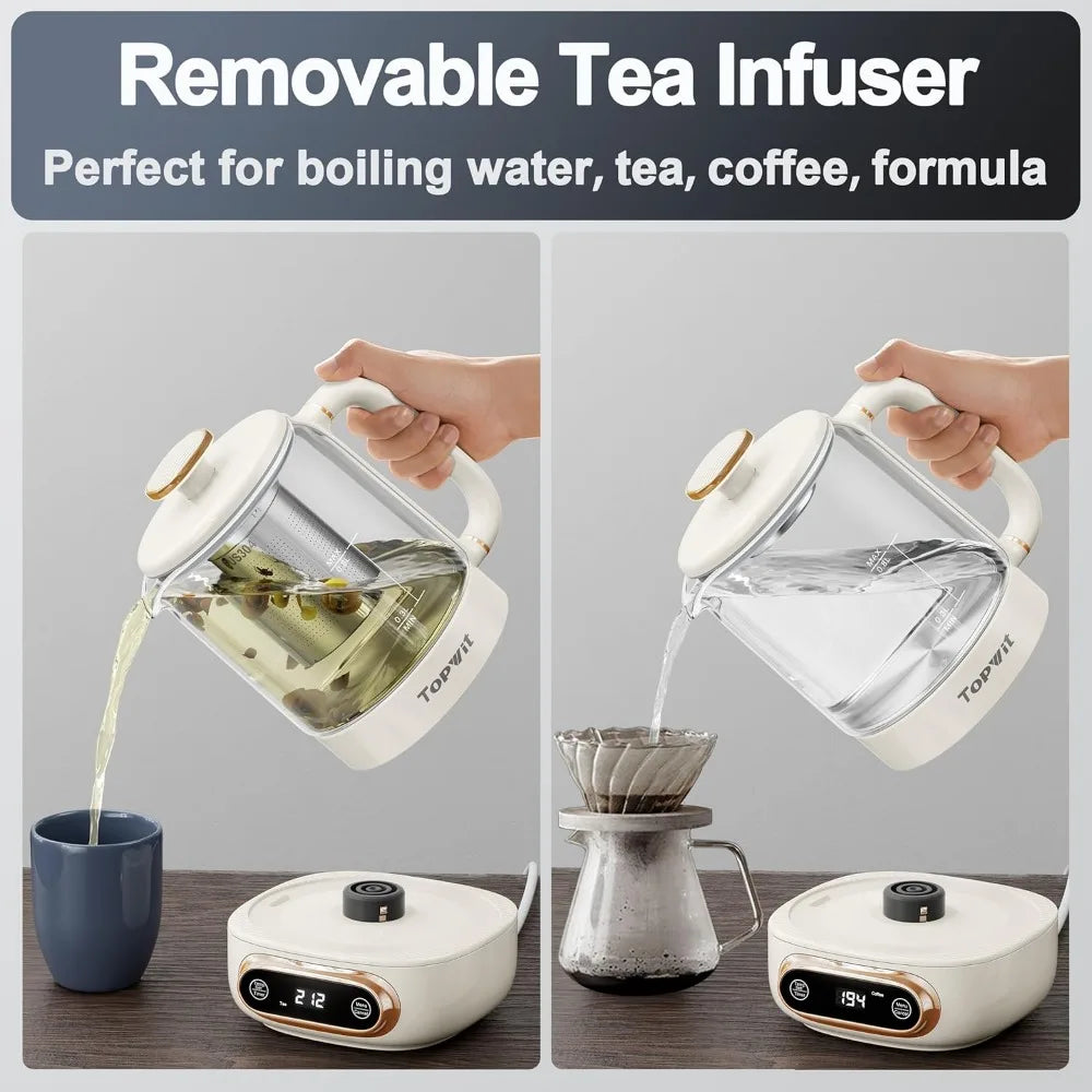Electric Tea Kettle with 11 Temperature Control and 4 Presets