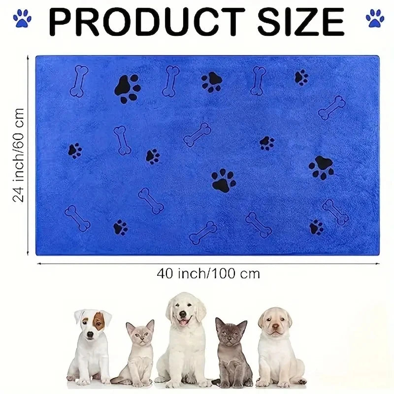 2pcs Soft Microfiber Dog Towels - Quick Dry, Absorbent Pet Bath & Grooming Towels For Dogs Dog Towels Pet Bath Drying Towels Dog - The Kings Lots