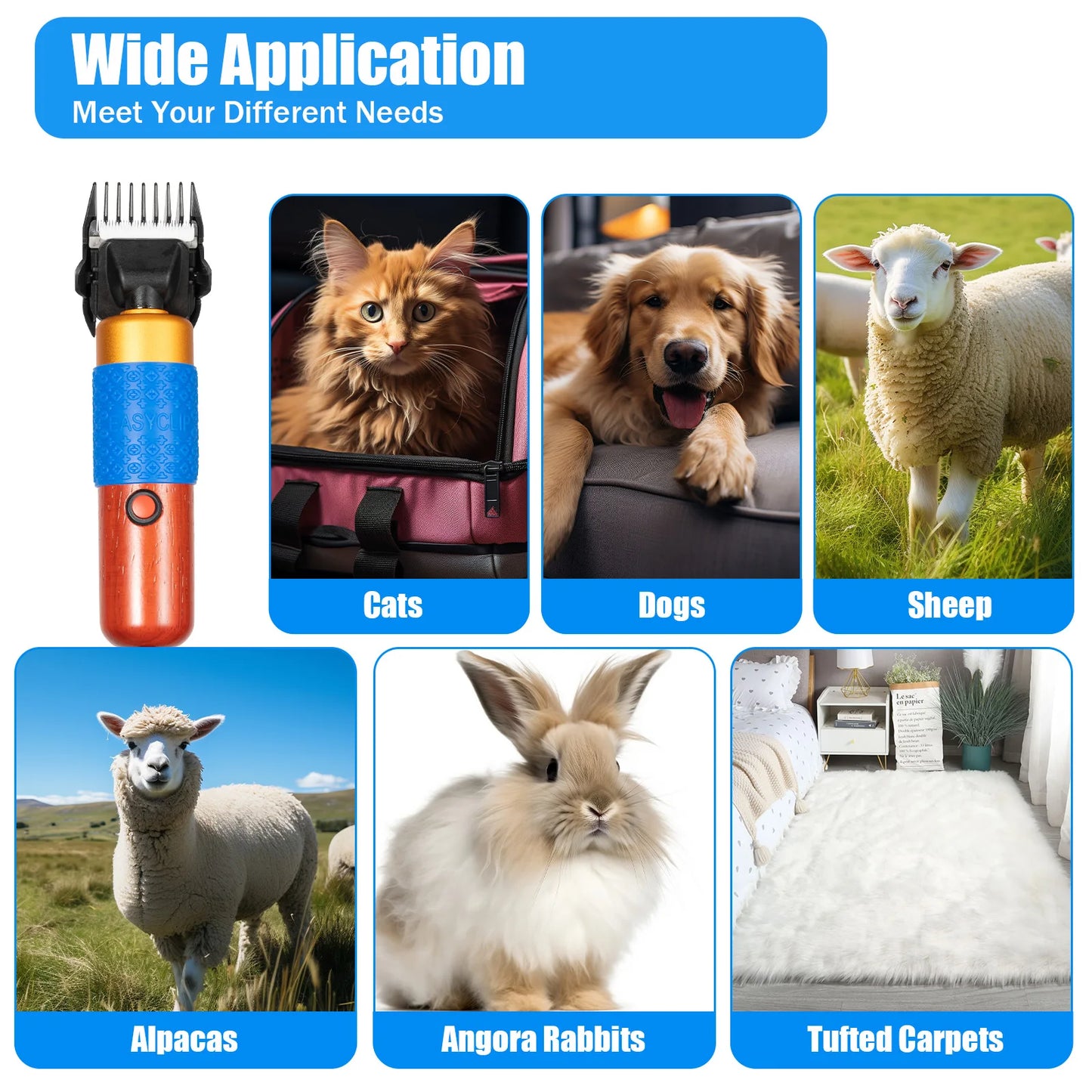 Electric Animal Fur Shears Farm Supplies Sheep Goat Shears
