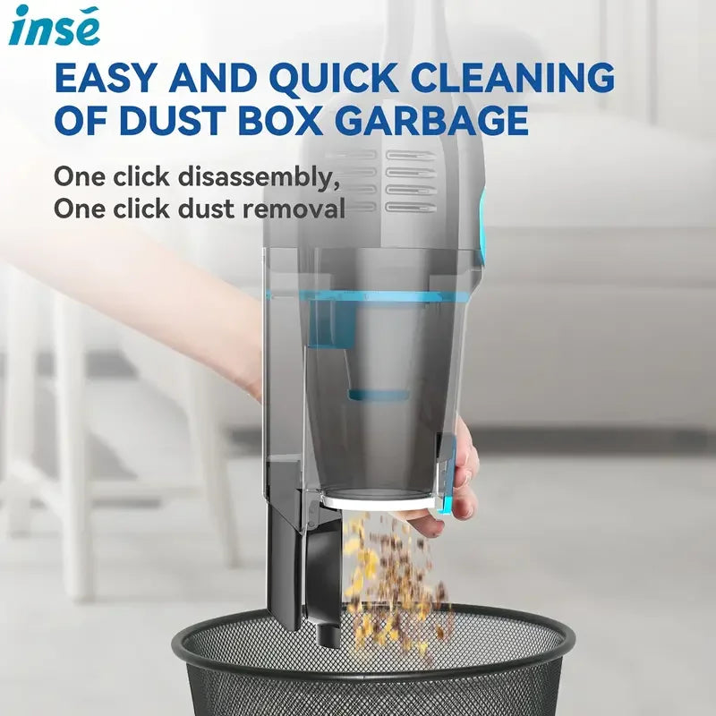 INSE R6 Corded Ultra-Lightweight Bagless Vacuum 15KPa Suction - The Kings Lots