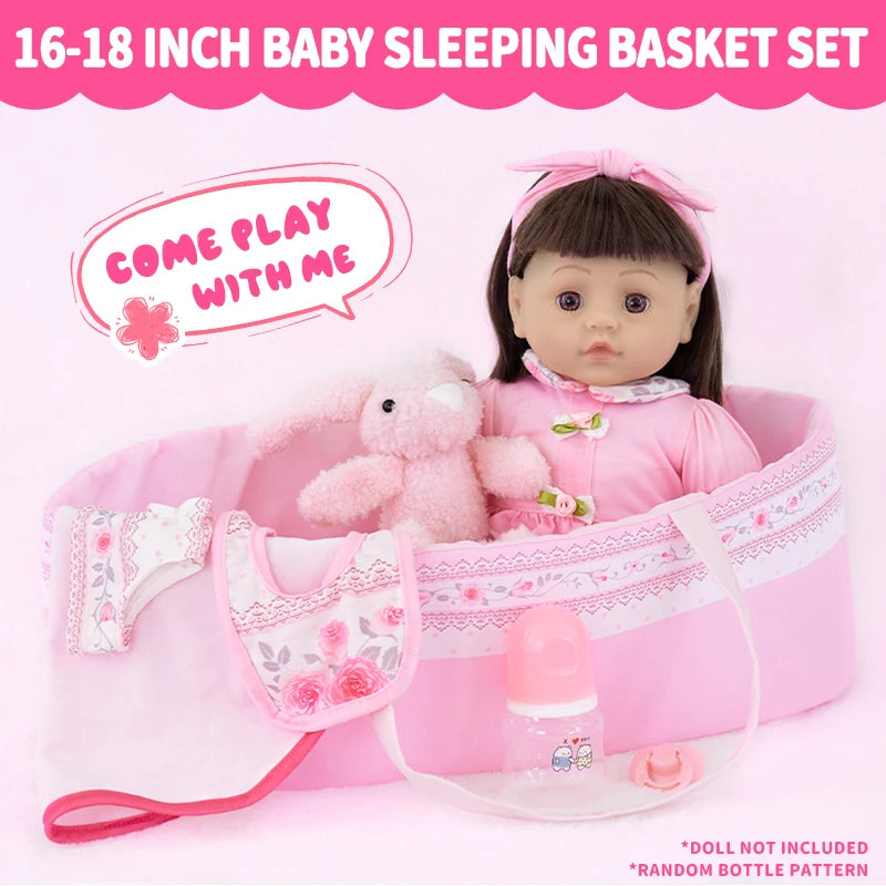 Lovely Pink Series Sleepwear set Doll Accessories Clothes Swimwear Mini Bow Dress For Rebirth Doll 18Inch Baby Doll DIY Toy Gift - The Kings Lots