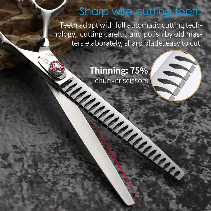 Fenice 7.5inch Professional Dog Grooming Scissors Chunker