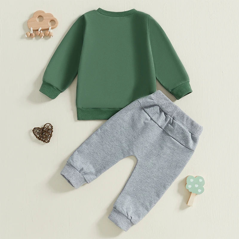 Baby Boys Autumn Clothes Outfits 2Pcs Activewear Set - The Kings Lots