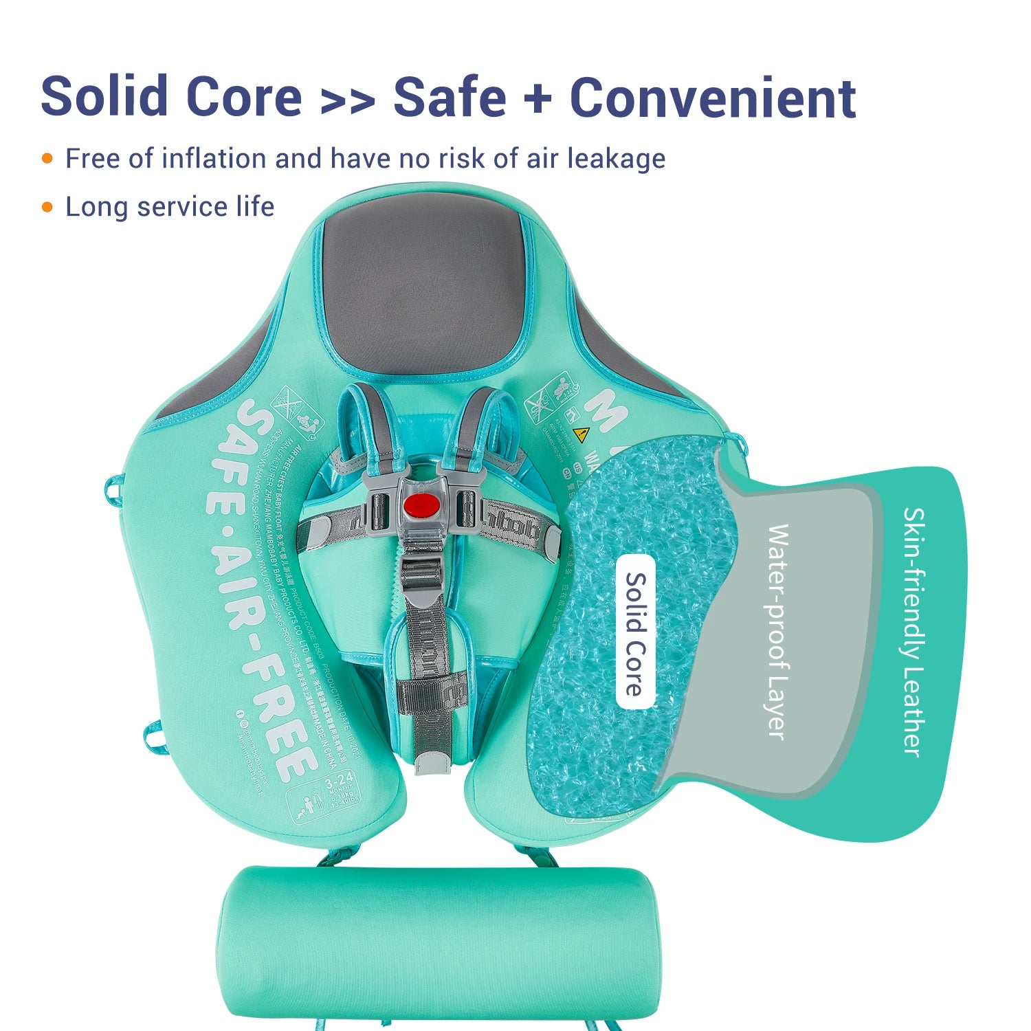 Mambobaby Baby Float with Sunshade Canopy and Crotch Strap - The Kings Lots