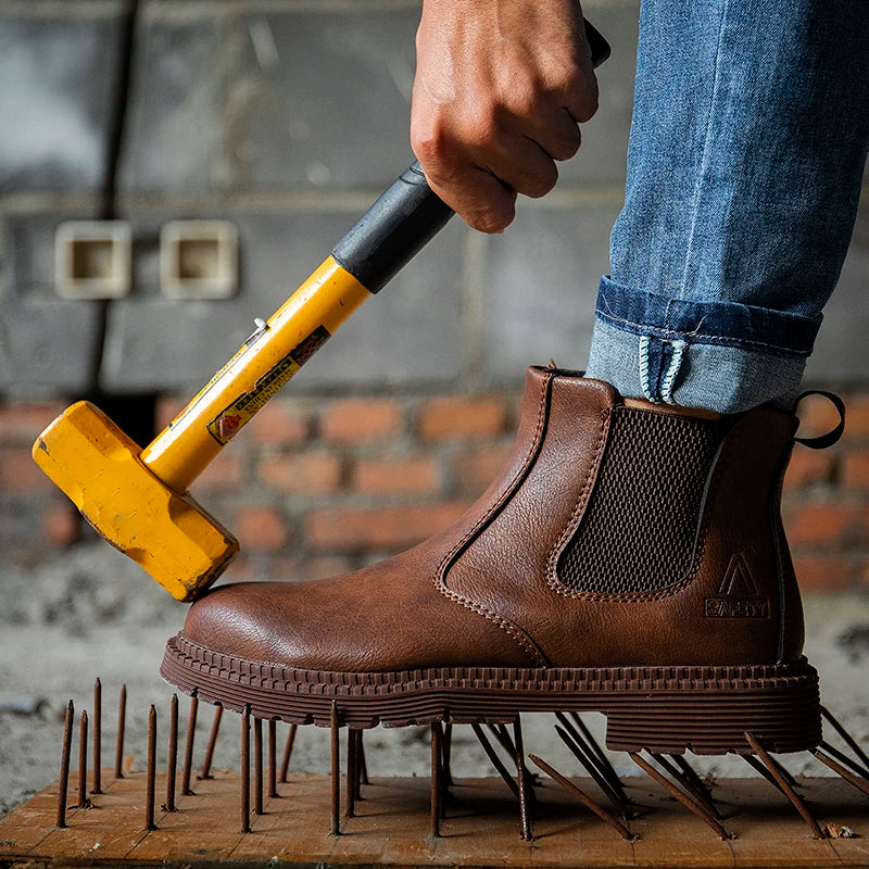Safety Shoes Men's Work Steel Toe Caps Boots Indestructible - The Kings Lots