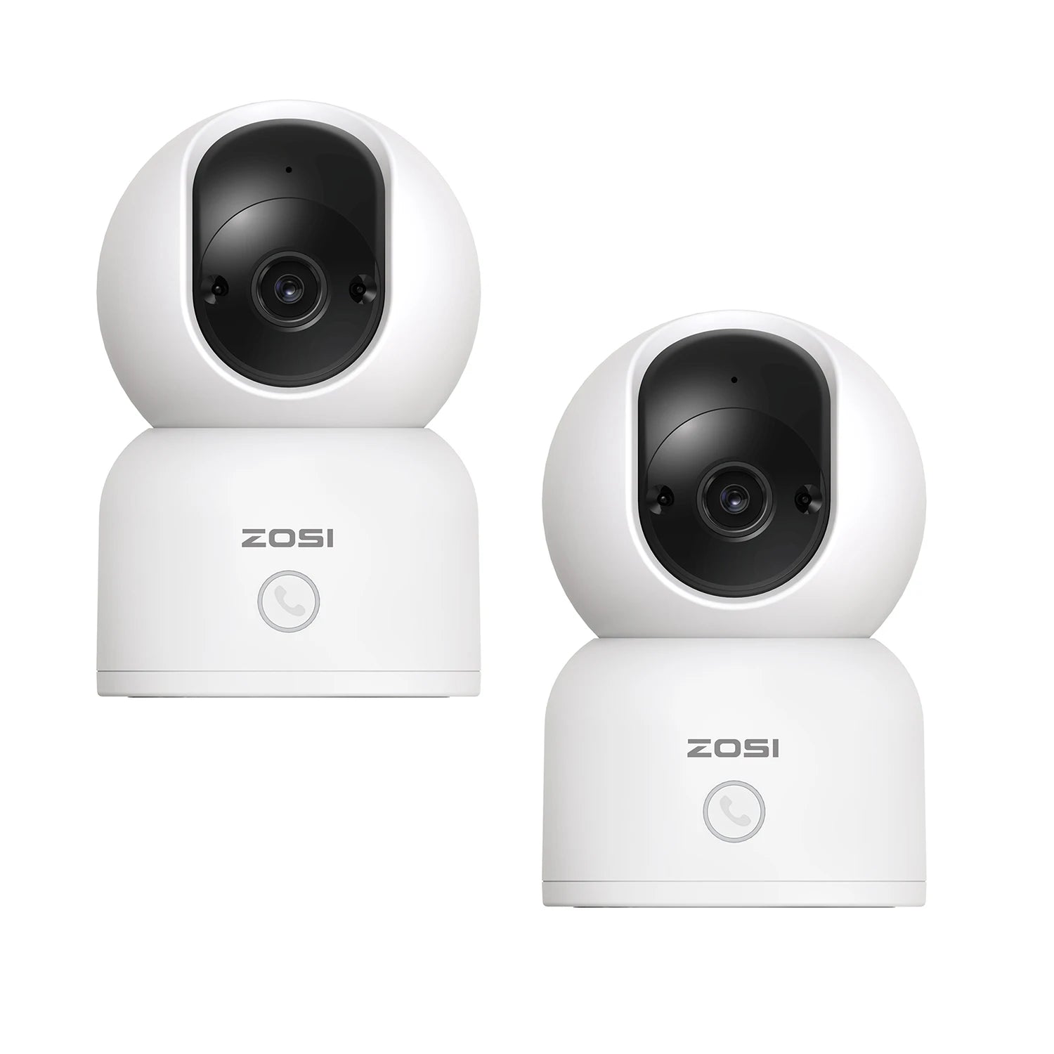ZOSI 360° Smart Home Security Camera PTZ Auto Tracking Baby Monitor AI Panoramic HD Night Vision Indoor WiFi Surveillance Camera - The Kings Lots