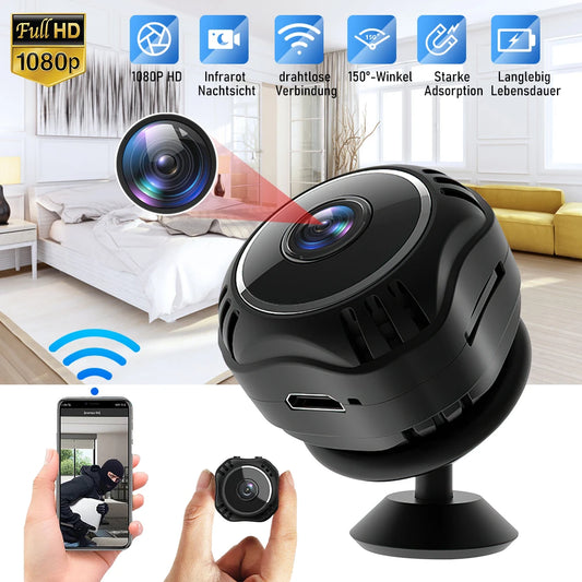 Mini Camera WiFi HD 1080P IP Night Vision Audio Video Camcorder - The Kings Lots
