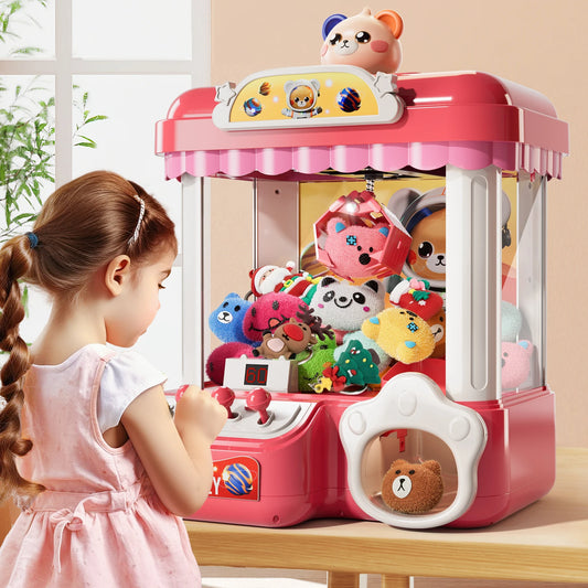Doll Machine Claw Doll Machine Toys Kids Coin Play Game Mini Clip Doll Toys Machines Interactive Operated Birthday Gift Children - The Kings Lots