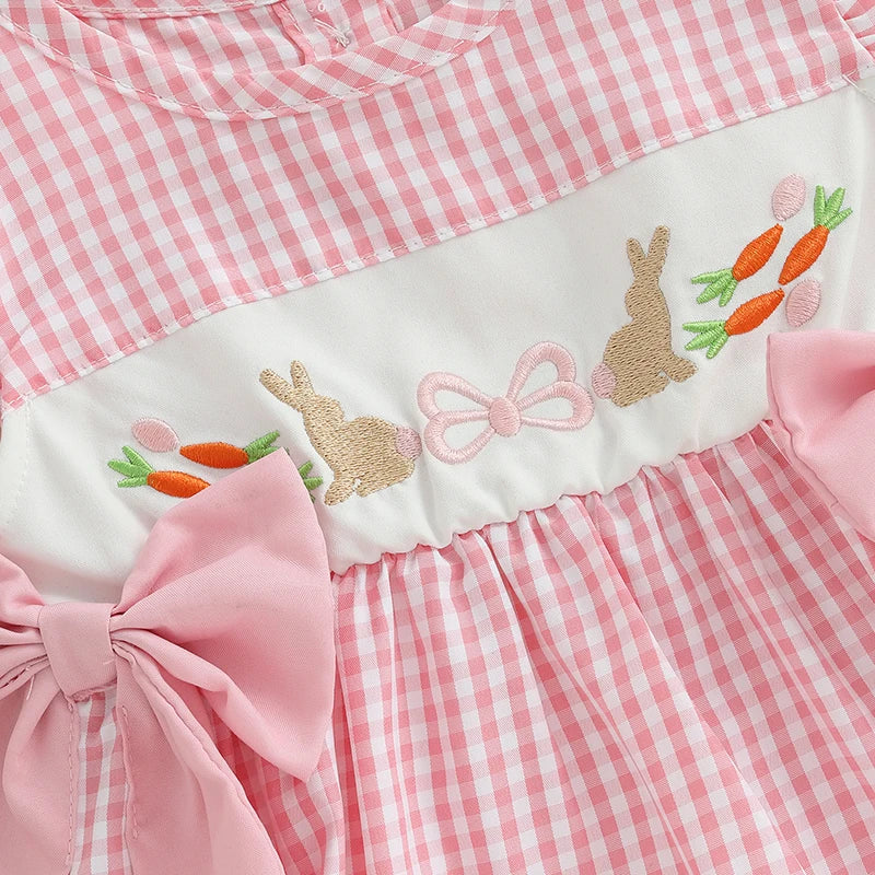 Adorable Toddler Easter Romper with Flutter Sleeves - The Kings Lots