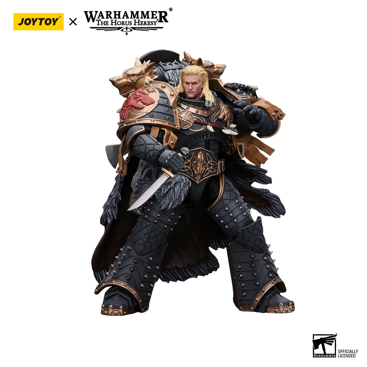 JOYTOY Warhammer 30K 1/18 Action Figures Space Wolves Leman Russ - The Kings Lots