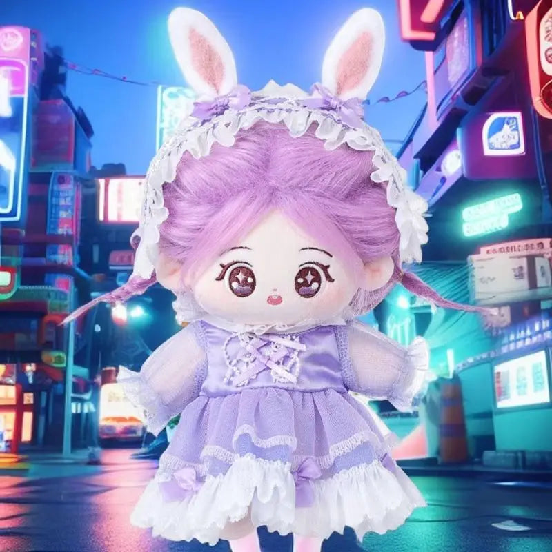 26cm Rabbit Series Cotton Doll Long Skirt Interchangeable Clothes Plush Doll Dress Up Cospslay Anime Figure Children Girl Toys - The Kings Lots