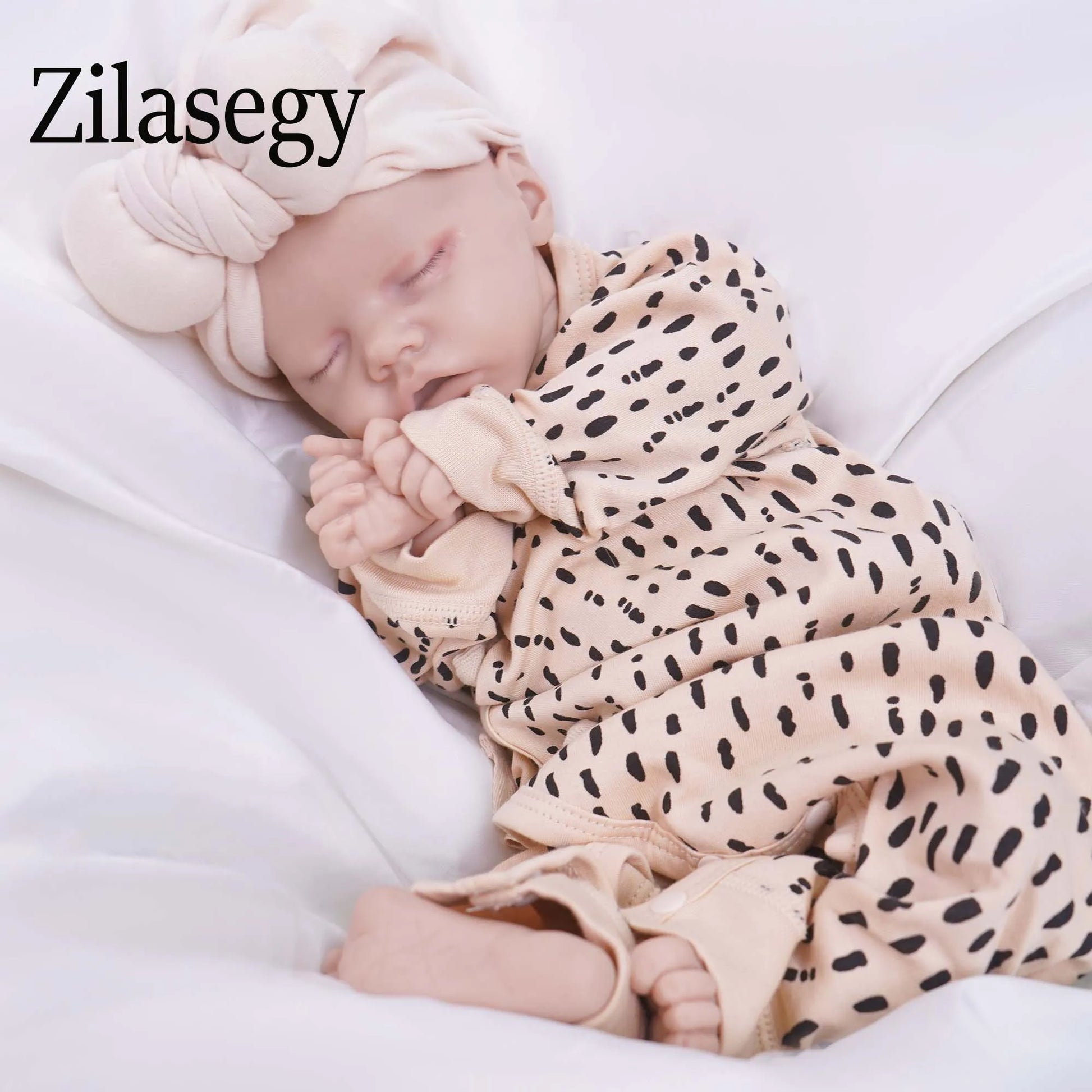 Zilasegy 17inch 2.6kg Full Body Silicone Reborn Baby Doll Realistic Girl Dolls Unpainted DIY Blank Baby Realistic Girl Baby Toy - The Kings Lots