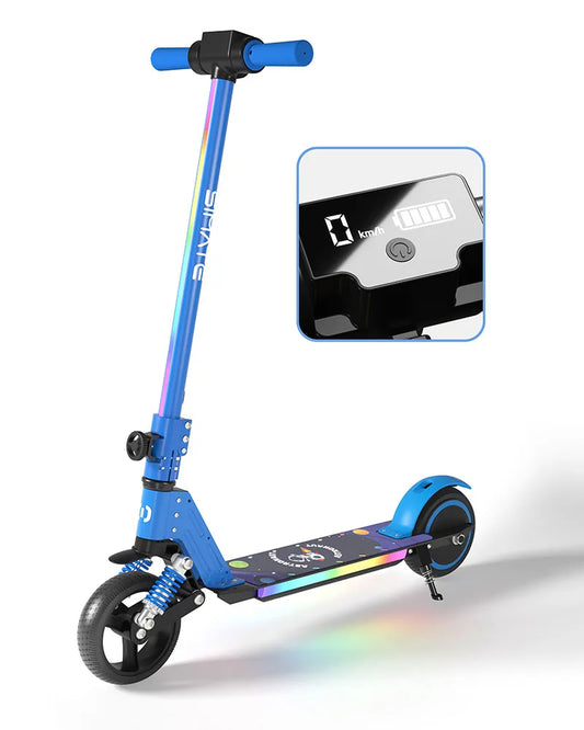 New Version S5 Kids Electric Scooter 24V/2.5Ah Battery 130W Motor Max Speed 14km/h with Suspension 6.5 Inch Tires Max Rang 8KM - The Kings Lots