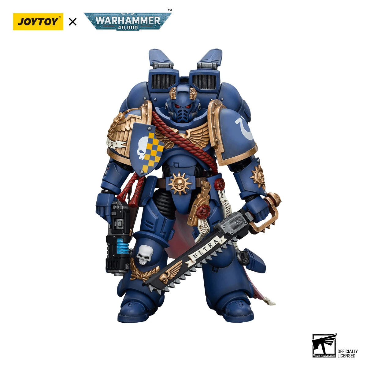 [IN STOCK] JOYTOY Warhammer 40K 1/18 Action Figure Ultramarines Jump Pack Captain - The Kings Lots