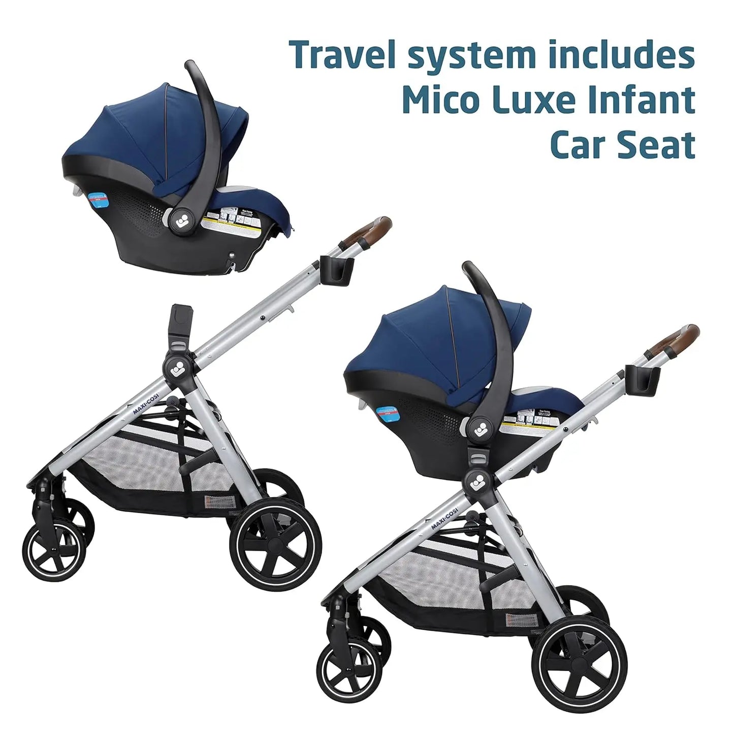 5-in-1 Modular - Baby Travel System Car Seat and Stroller, Infant Car Seat and Stroller Combo, Baby Car Seat and Stroller Combo