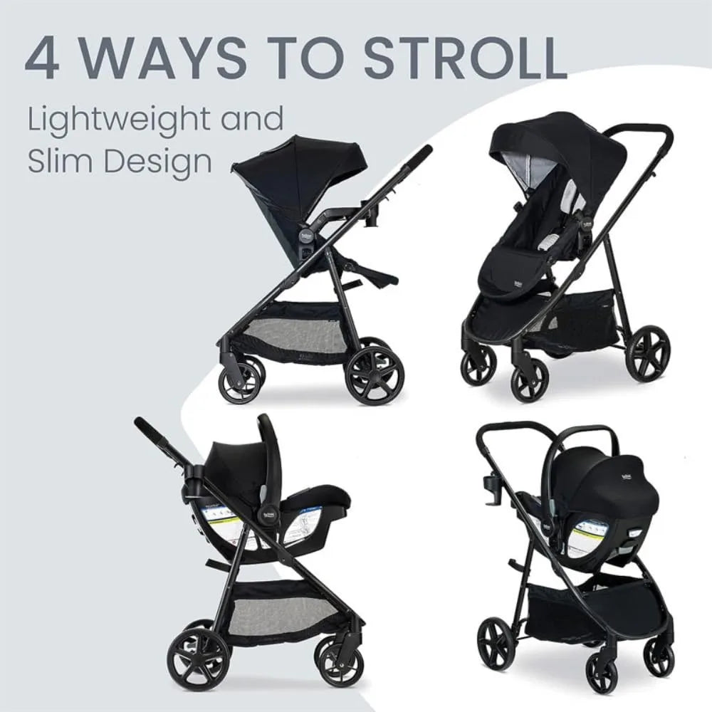 Willow Brook Baby Travel System, Infant Car Seat and Stroller Combo with Aspen Base, ClickTight Technology