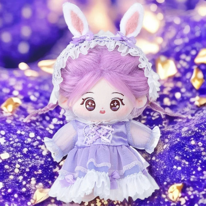 26cm Rabbit Series Cotton Doll Long Skirt Interchangeable Clothes Plush Doll Dress Up Cospslay Anime Figure Children Girl Toys - The Kings Lots