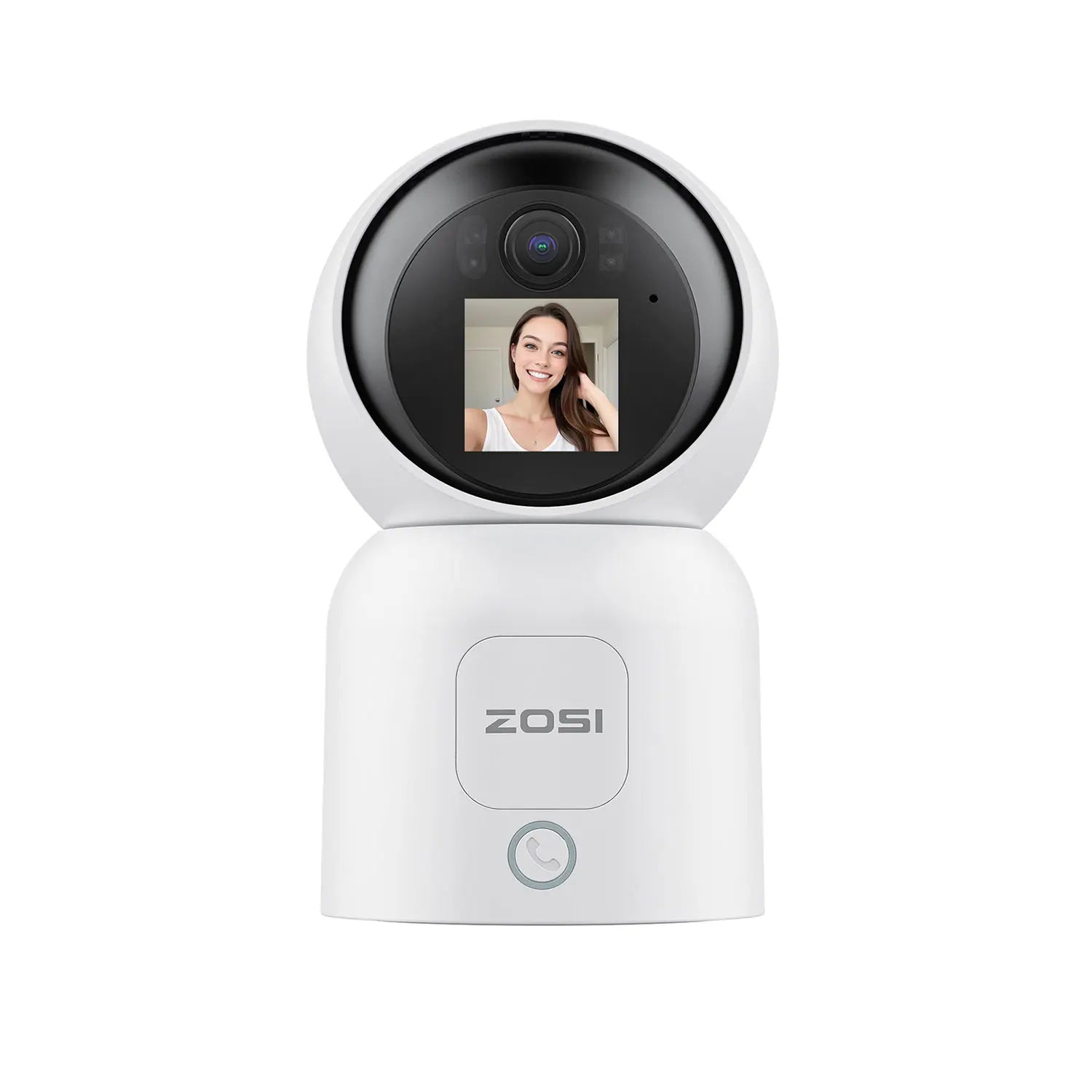 ZOSI 360° Smart Home Security Camera PTZ Auto Tracking Baby Monitor AI Panoramic HD Night Vision Indoor WiFi Surveillance Camera - The Kings Lots