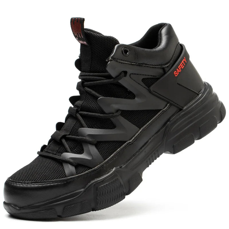 Composite Toe Work Boots Mens Puncture-Proof Midsole Non-Slip Breathable & Comfort Fit for Warehouse Use Anti-smash Work Boots - The Kings Lots