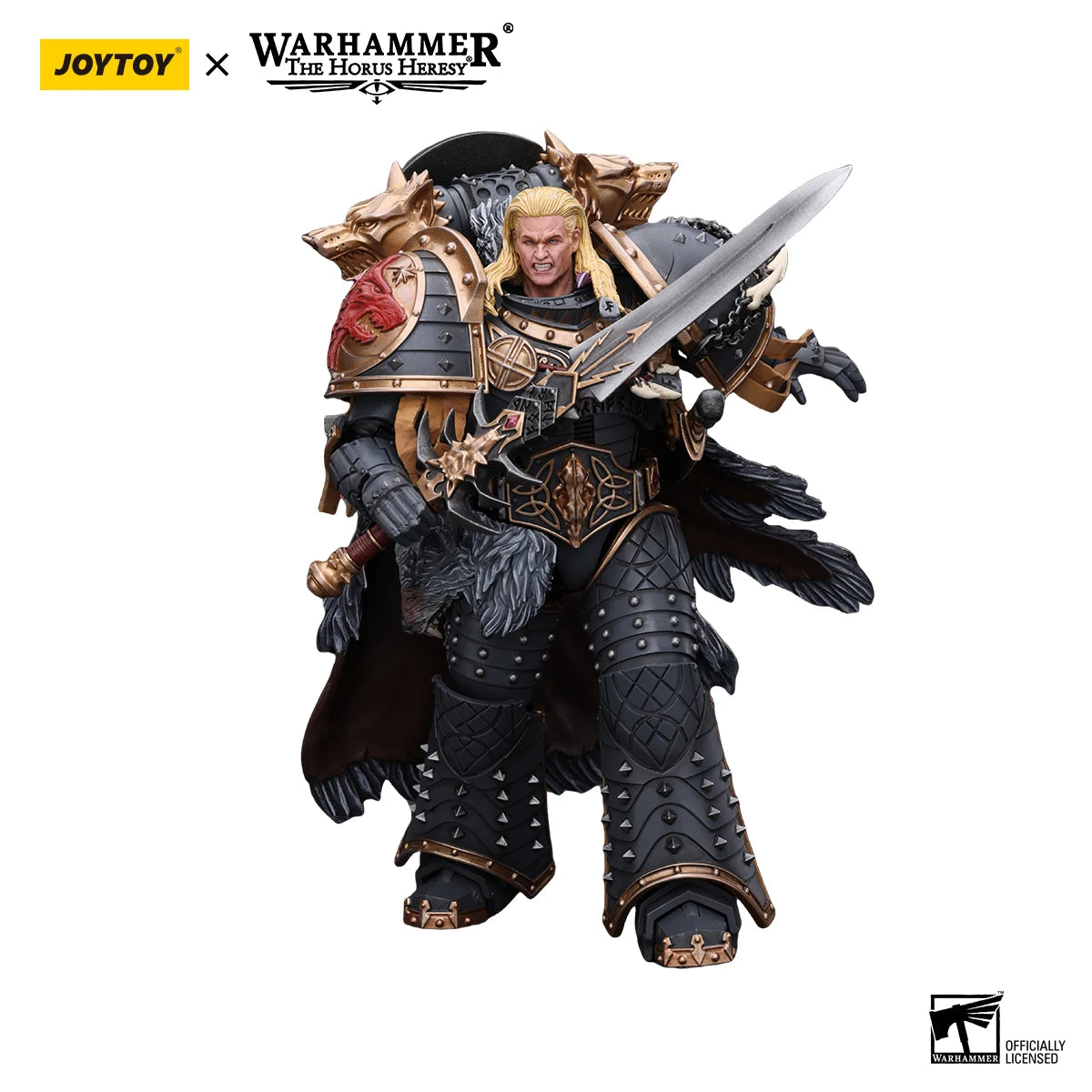 JOYTOY Warhammer 30K 1/18 Action Figures Space Wolves Leman Russ - The Kings Lots