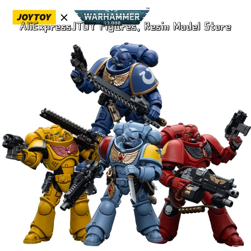 [IN-STOCK] JOYTOY Warhammer 40K 1/18 Action Figure Ultramarines Intercessors Toys - The Kings Lots