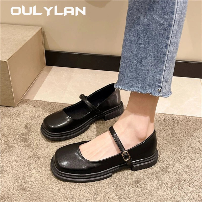 Oulylan Soft Soles Women Shoe Comfortable Leather Shoes 2024 - The Kings Lots