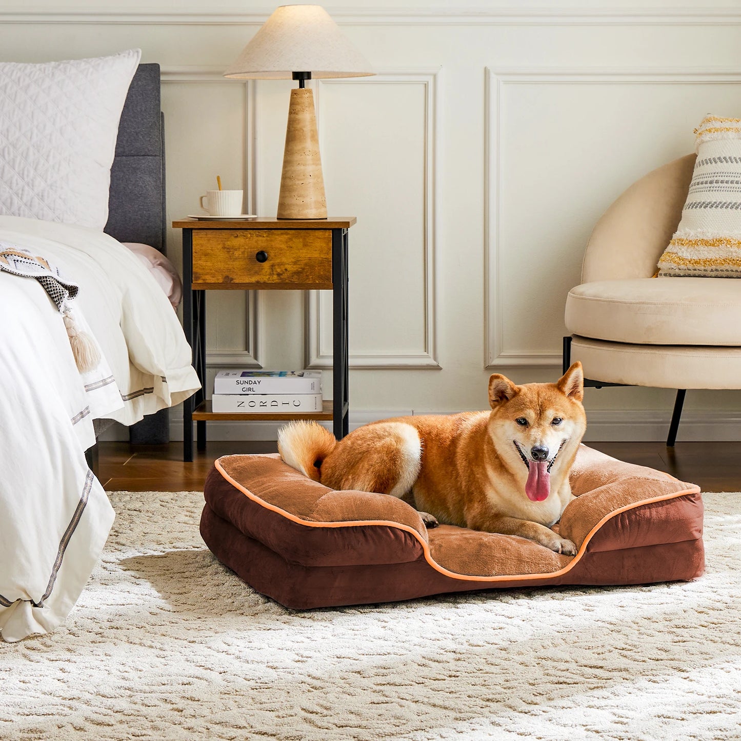 JHK Orthopedic Dog Bed Memory Foam for Small Dogs & Cats