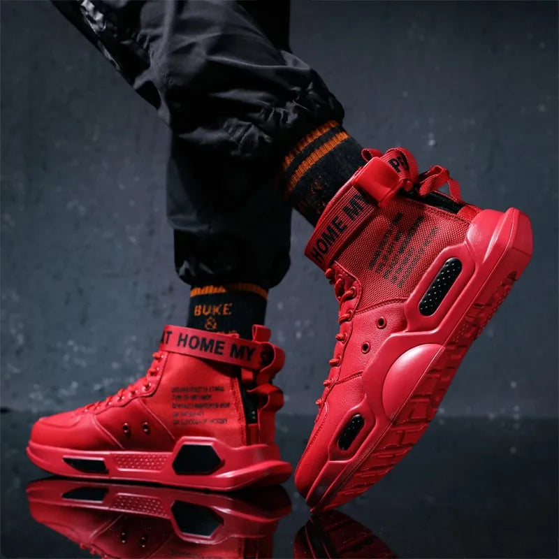 Men's Fashionable Sports Shoes High Top Walking Shoes - The Kings Lots