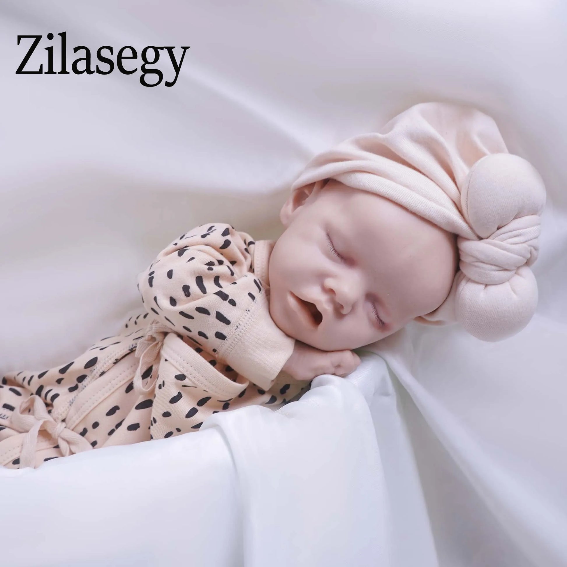 Zilasegy 17inch 2.6kg Full Body Silicone Reborn Baby Doll Realistic Girl Dolls Unpainted DIY Blank Baby Realistic Girl Baby Toy - The Kings Lots