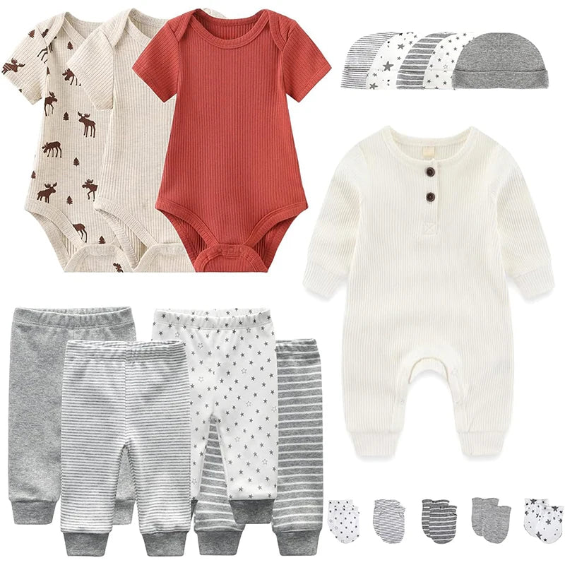 Unisex Soft & Comfortable Baby Boys & Girls Clothing & Accessories Newborn Set 18 Pieces - The Kings Lots