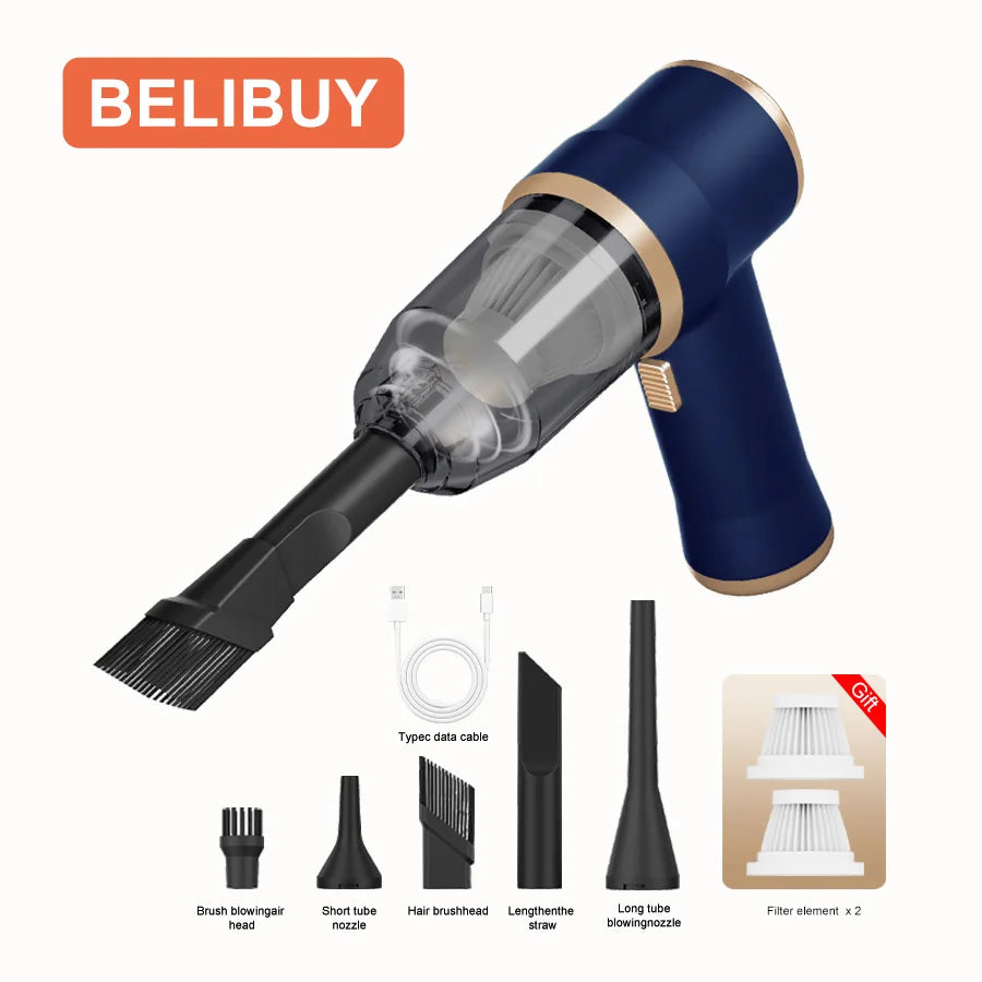 BELIBUY Wireless Car Vacuum Cleaner for High Power Home Use - The Kings Lots