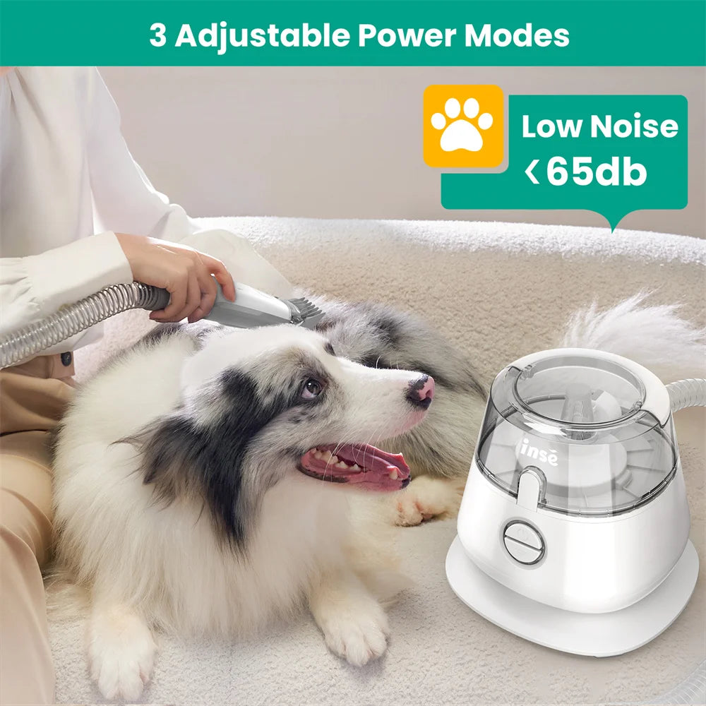 INSE P20 Pet Grooming Kit & Vacuum Suction 99% Pet Hair - The Kings Lots
