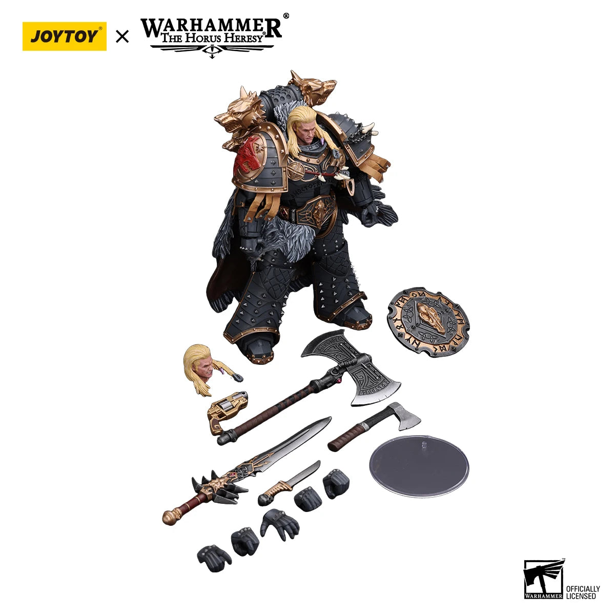 JOYTOY Warhammer 30K 1/18 Action Figures Space Wolves Leman Russ - The Kings Lots