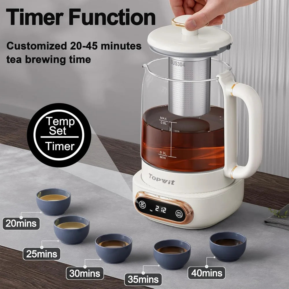 Electric Tea Kettle with 11 Temperature Control and 4 Presets
