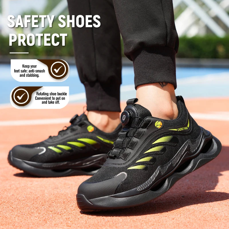 Soft sole lace-free anti-smash and anti-puncture safety shoes - The Kings Lots