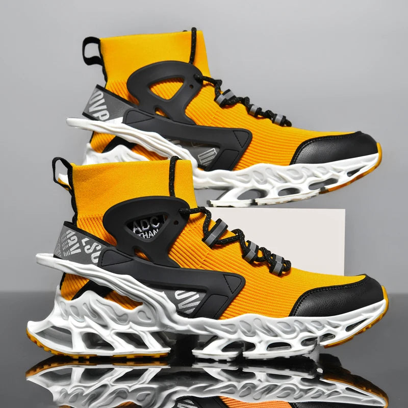 Men's Breathable Walking Tennis Running Shoes Blade Sneakers - The Kings Lots